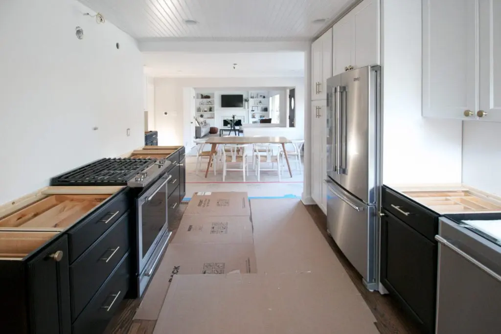 maytag appliances in a kitchen renovation