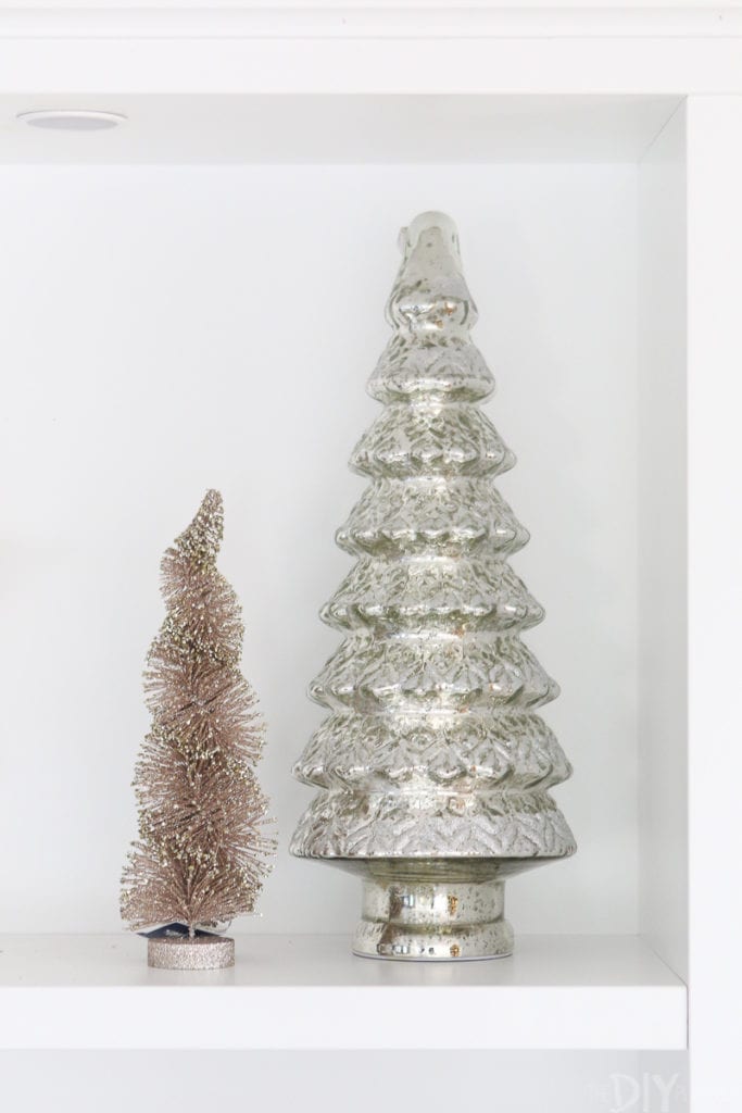 Metallic trees to decorate for the holidays