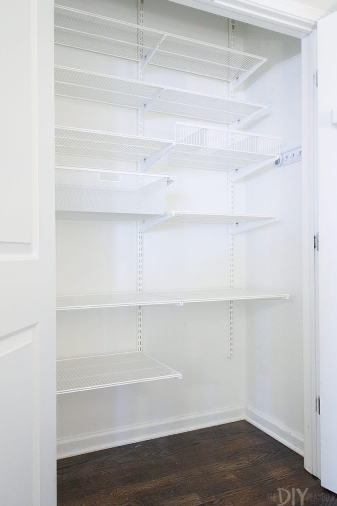 When you organize a pantry, clear it out and clean it right away
