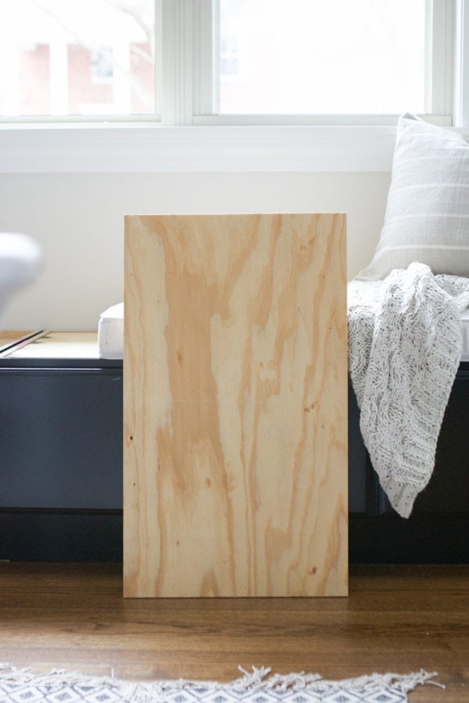 adding plywood to cabinet window seat
