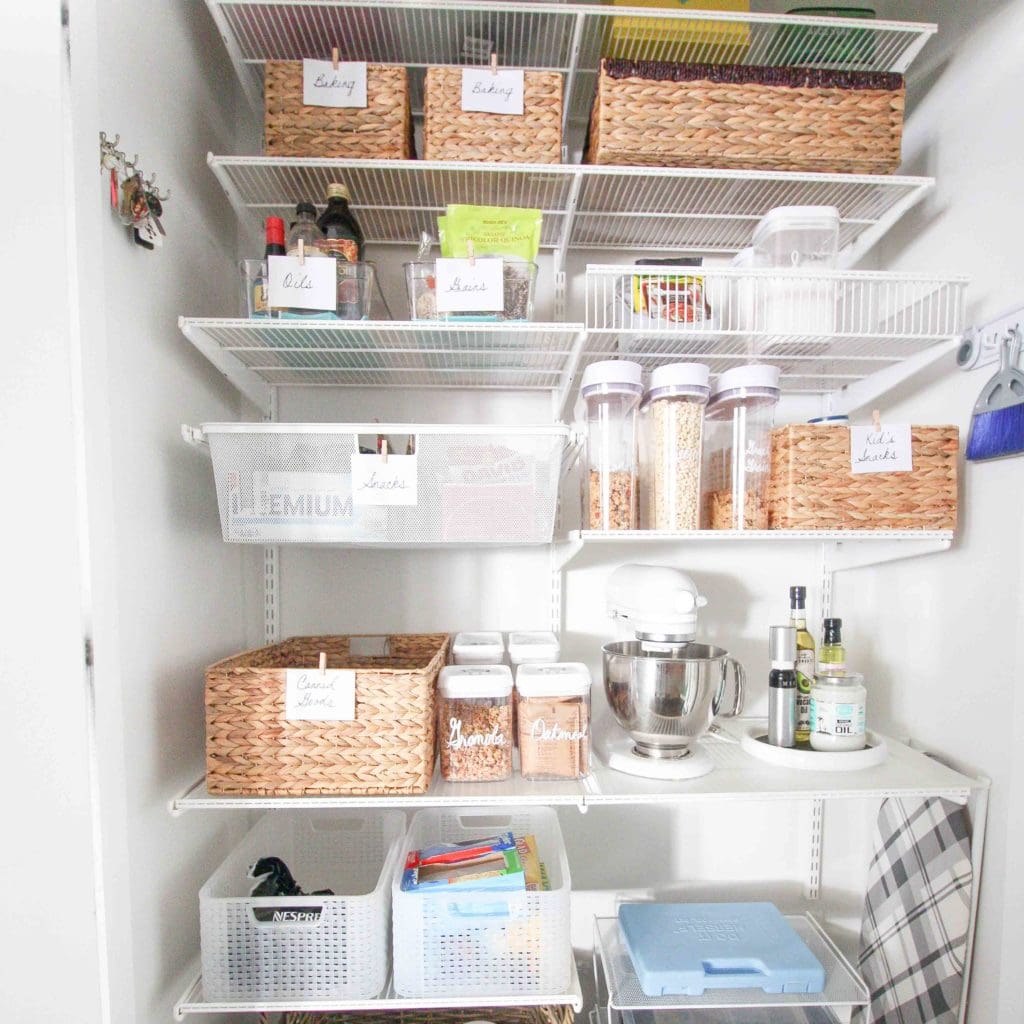 Organizing a pantry on a budget