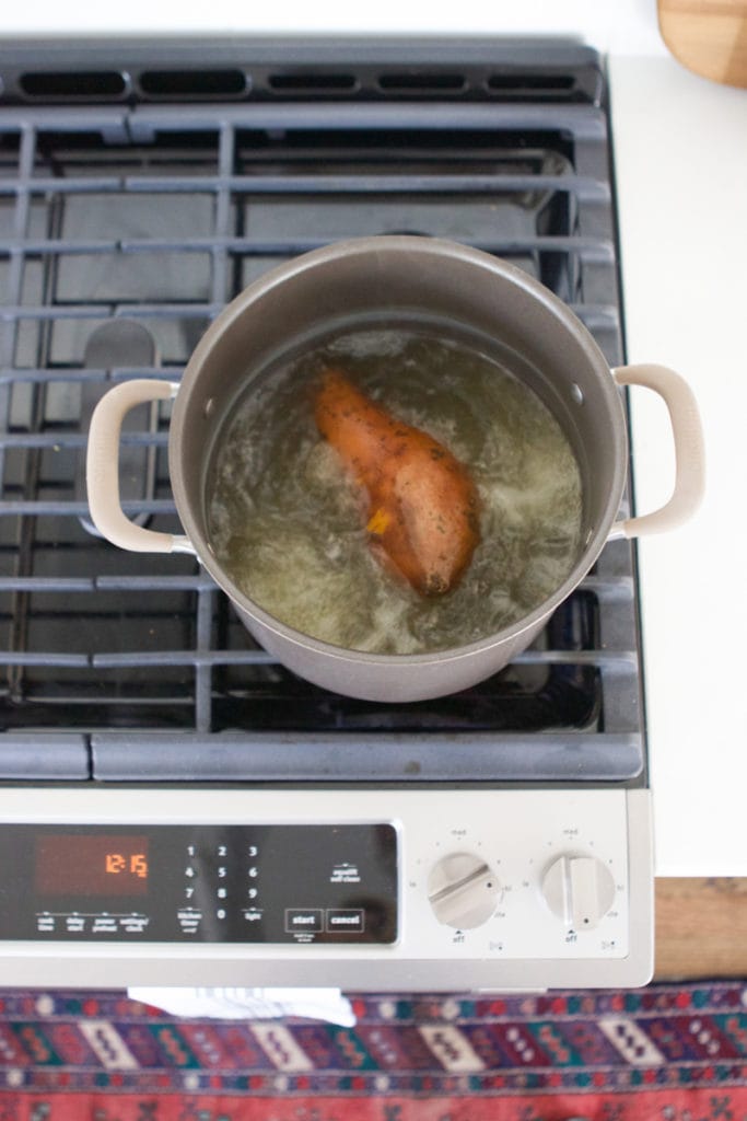 boiling sweet potato for baby food