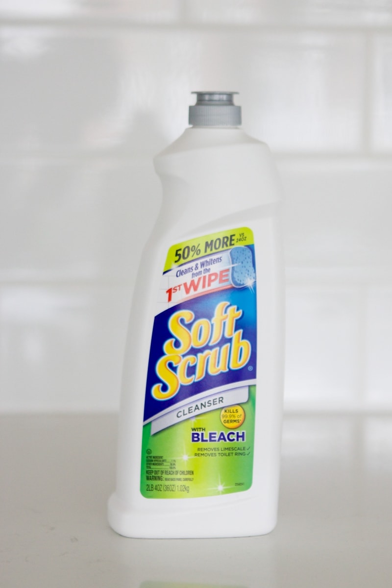 soft and scrub with bleach
