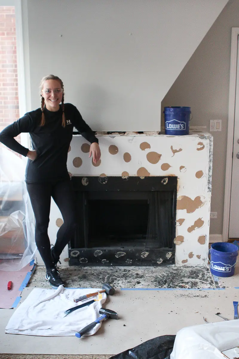 Adding Cement Board To Fireplace, How To Install Tile On Drywall Around Fireplace