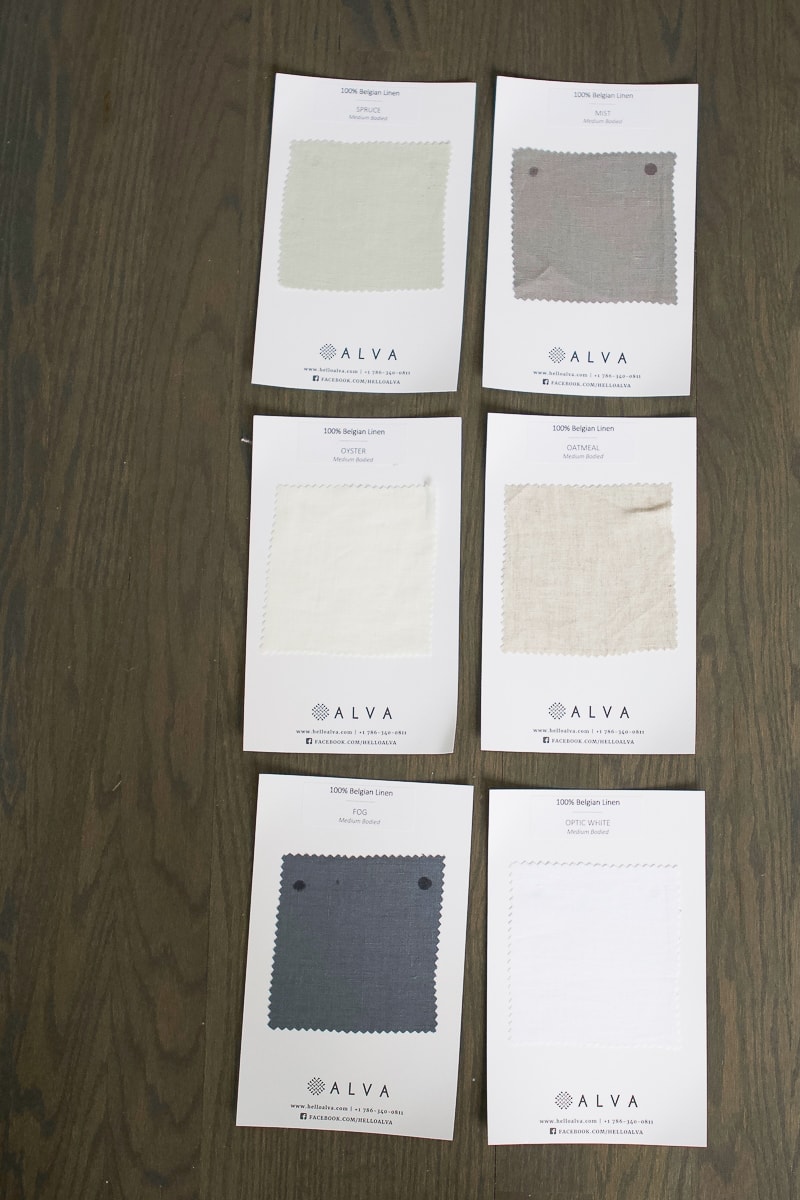 Curtain Swatches from Alva
