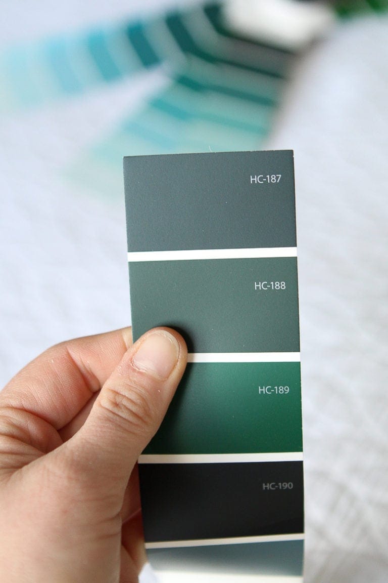 Choosing dark green paint color