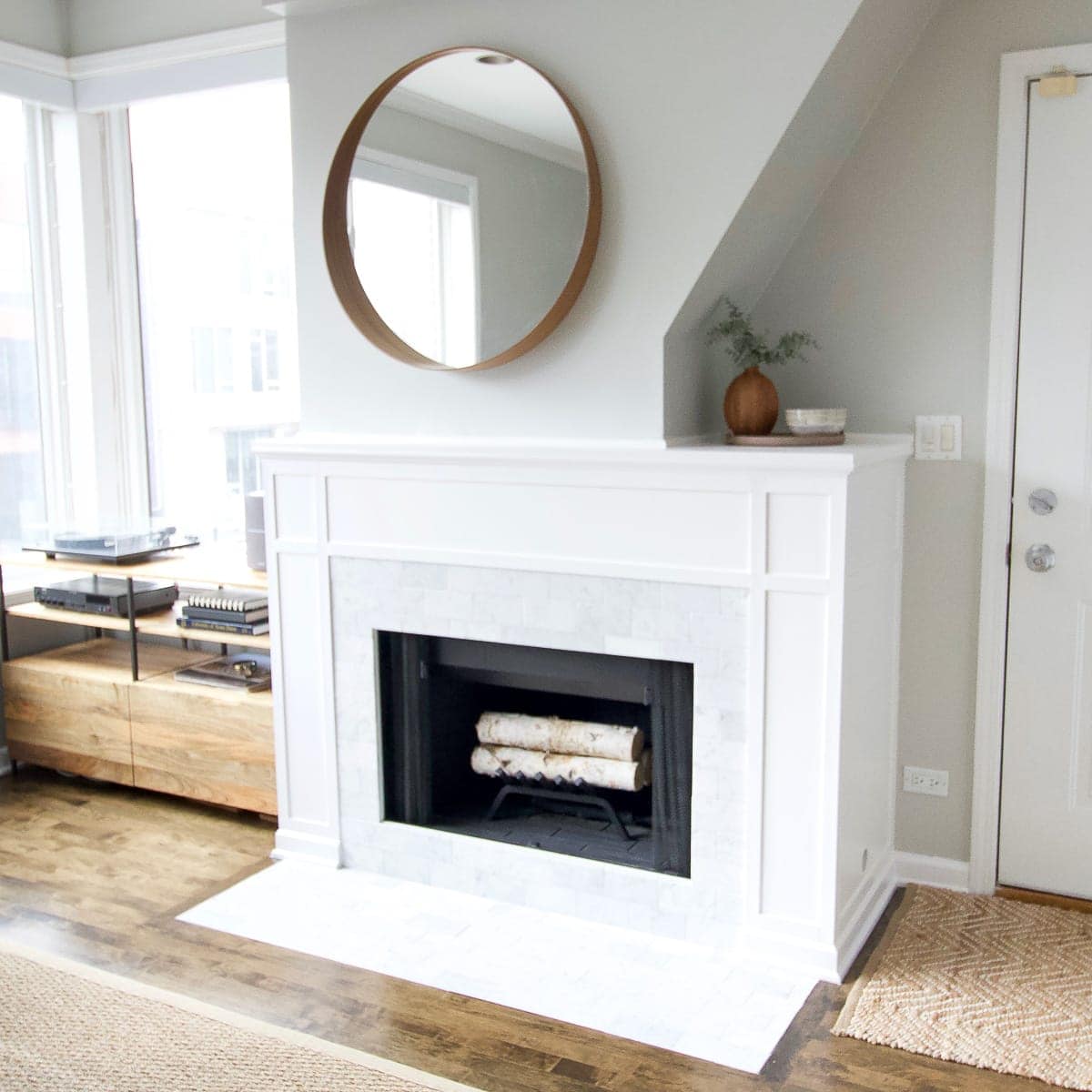 Our fireplace makeover