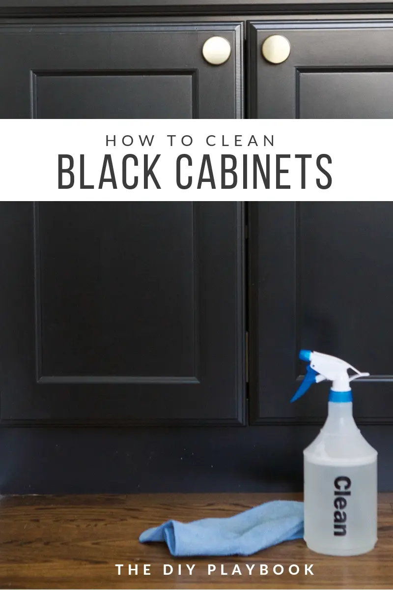 how to clean black cabinets