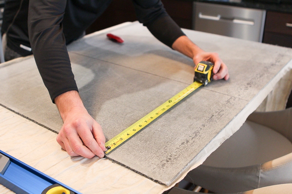 Measuring cement boards