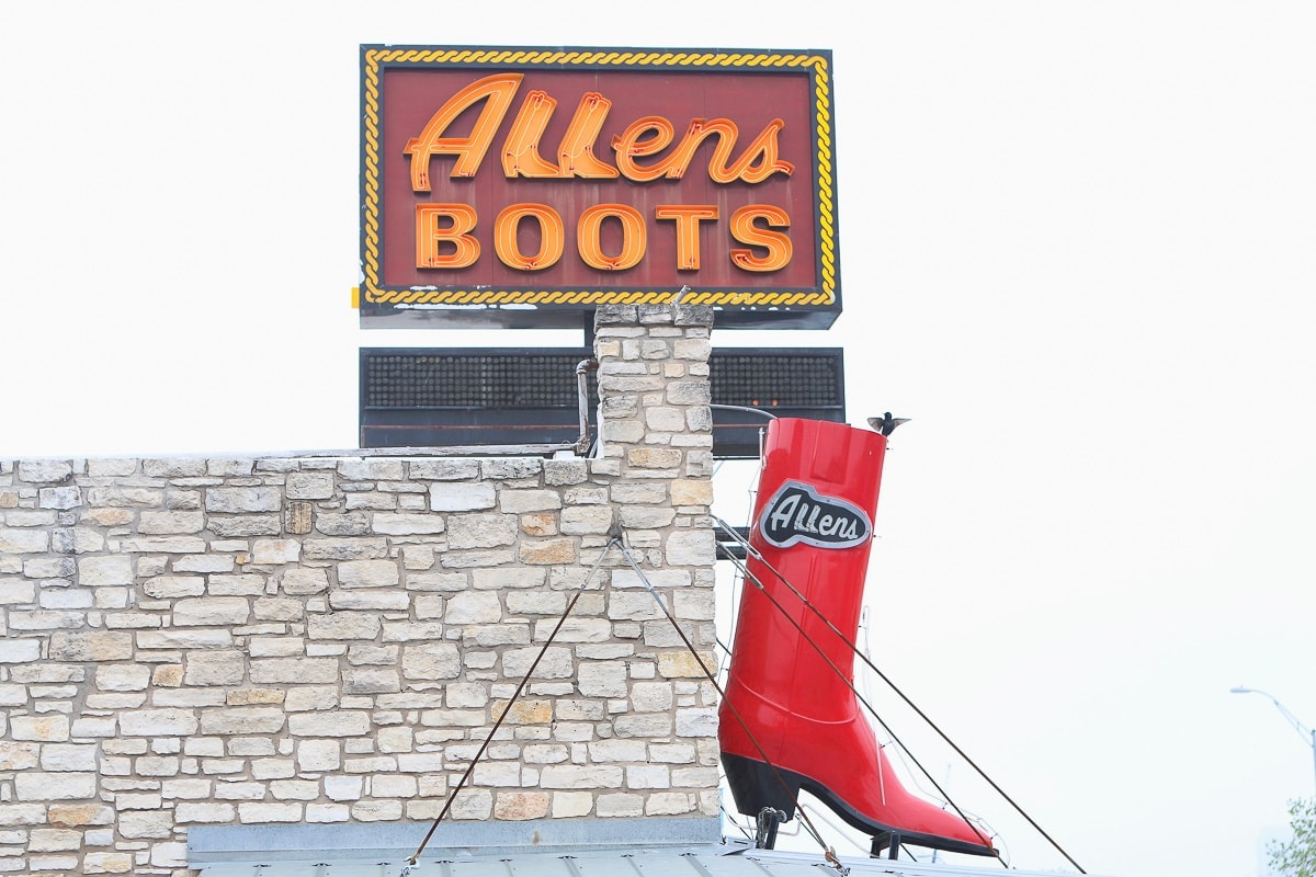 Allen's boots in Austin