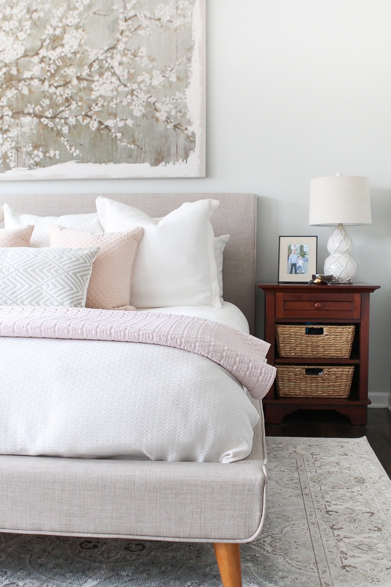 Choosing the correct nightstands for your space and upgrading them for an easy bedroom refresh