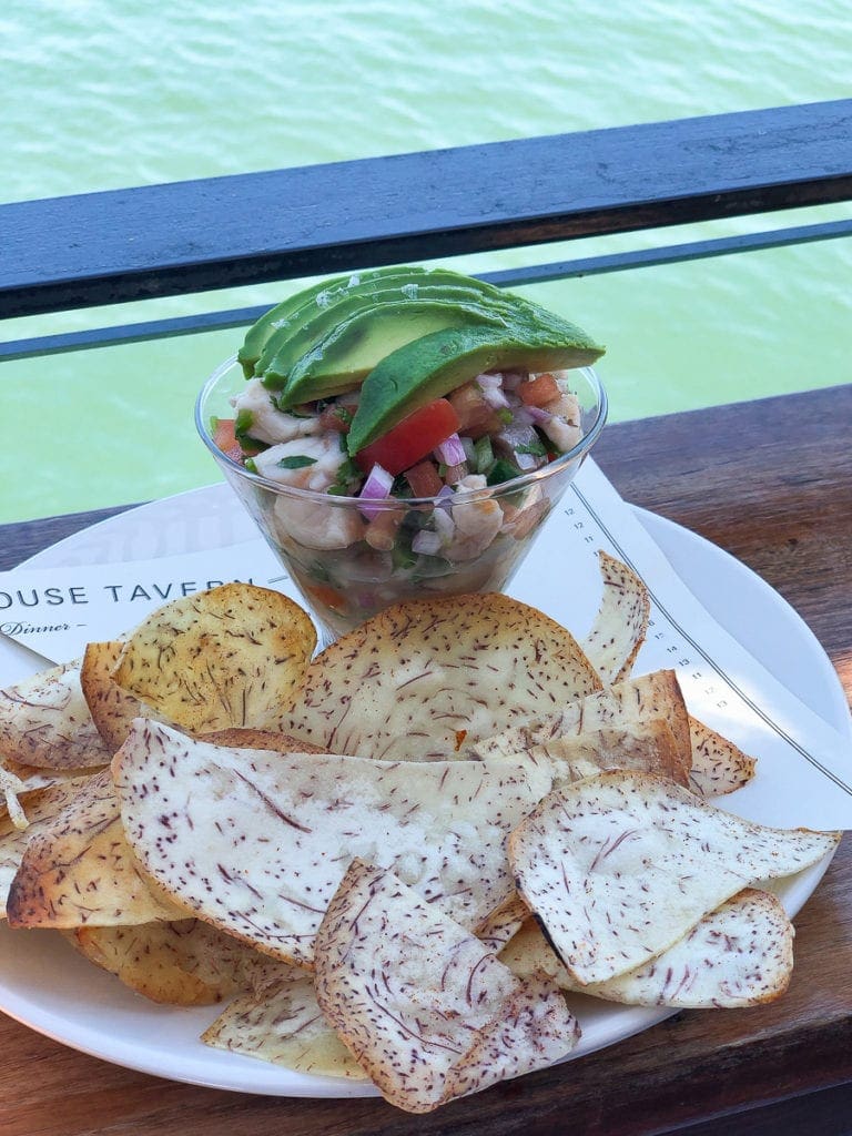 Ceviche for lunch in sausalito
