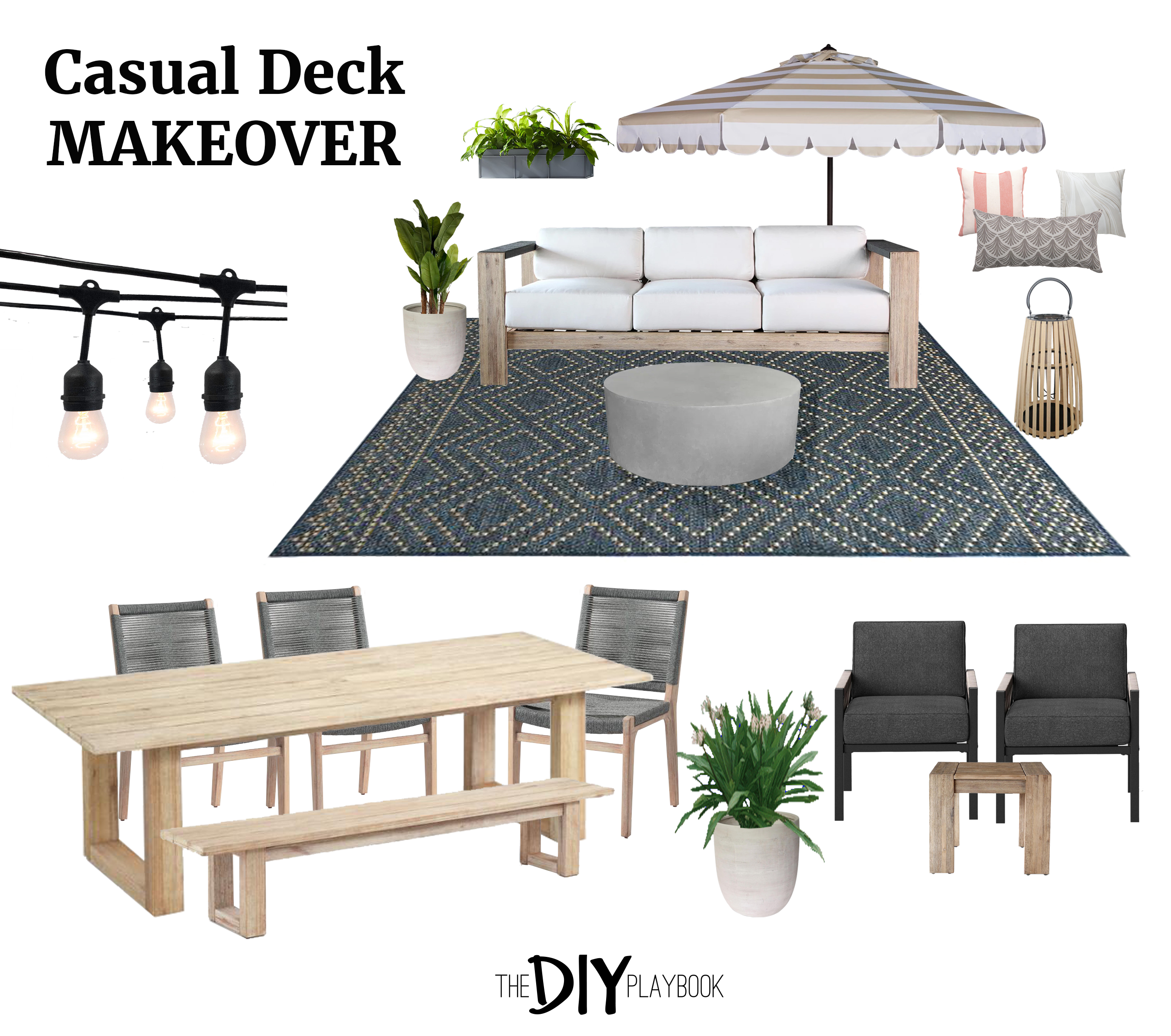 Patio Furniture Layout for a Large Deck | The DIY Playbook
