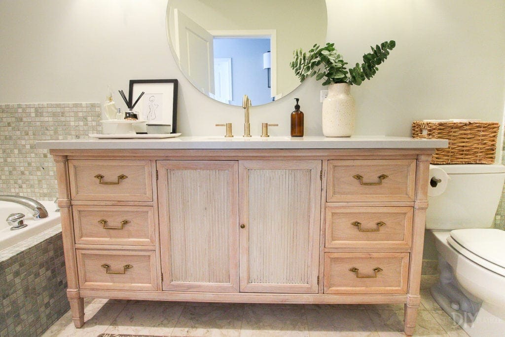 Turning a dresser into a vanity