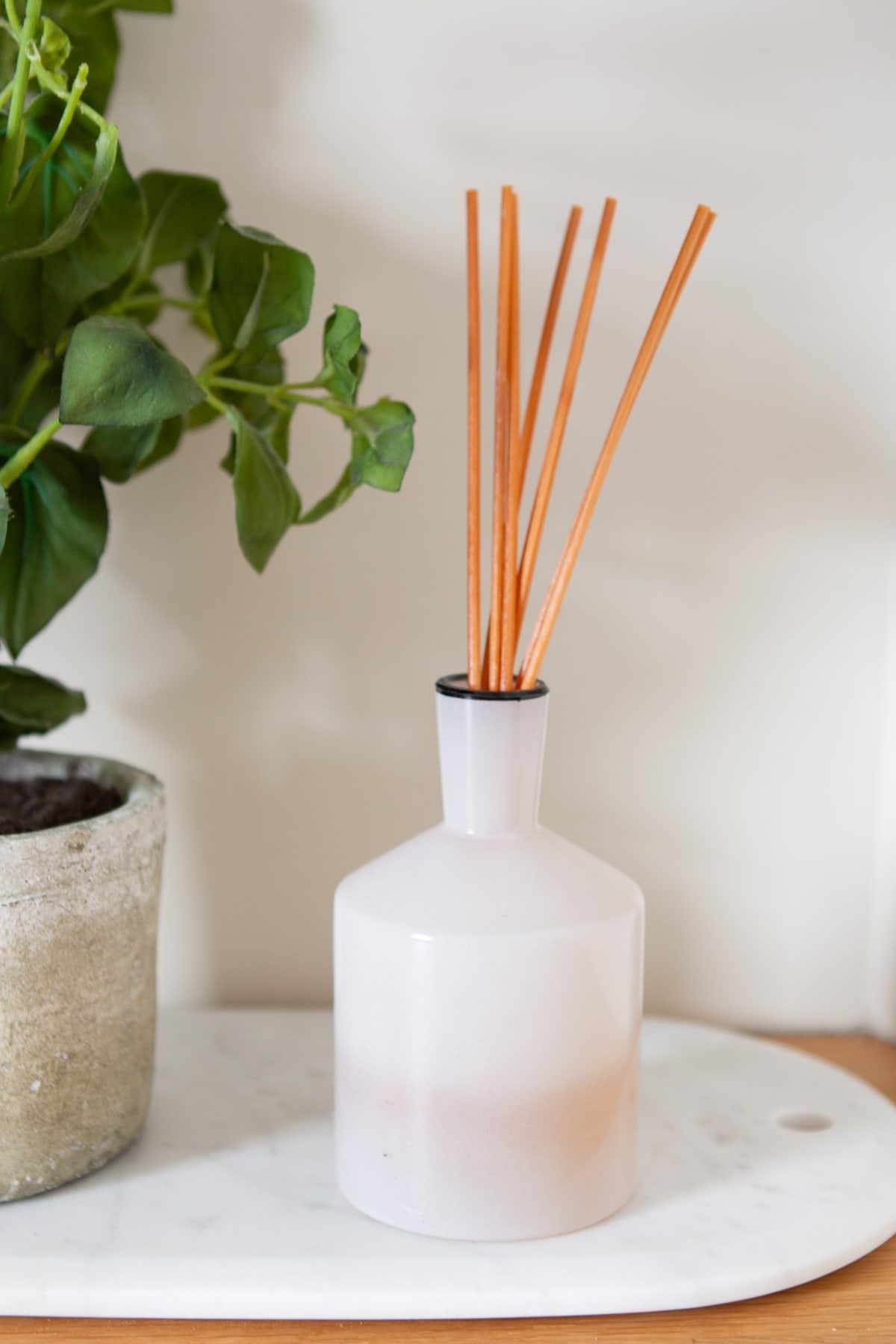 Try a reed diffuser in your bathroom