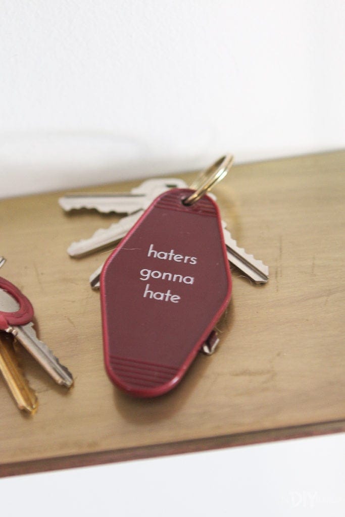 haters gonna hate keychain
