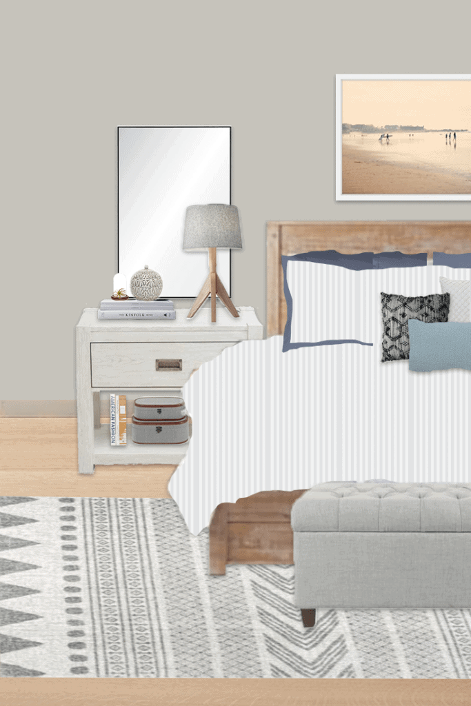 Budget-friendly nightstand styling