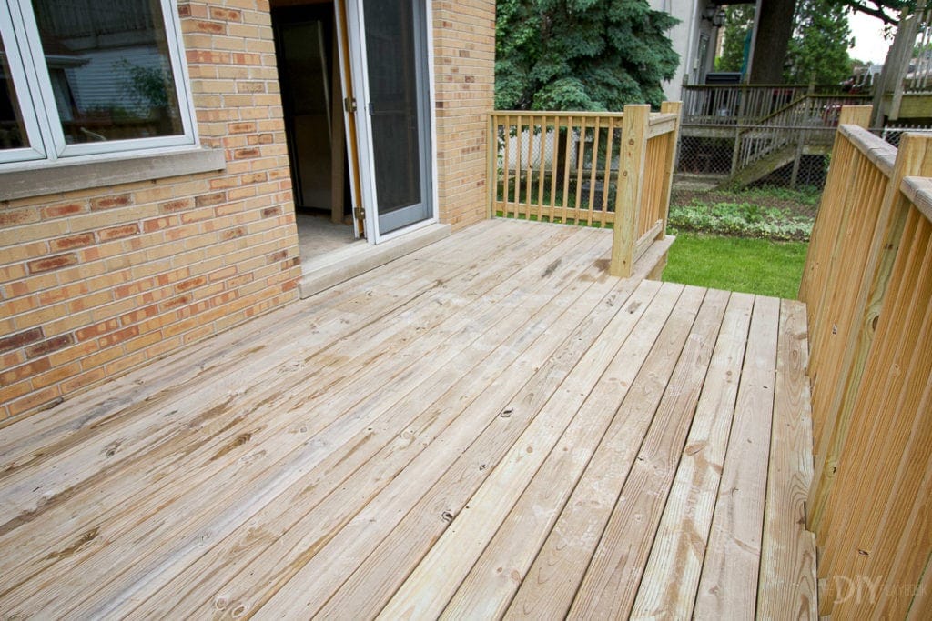 Prepping a deck for cleaning and staining
