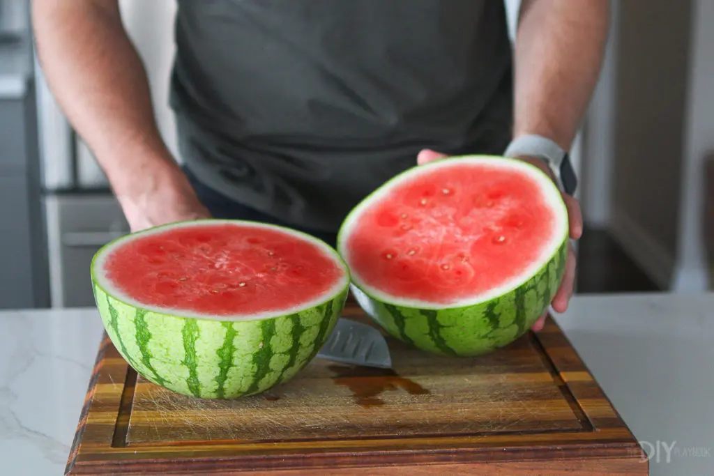 Watermelon halves