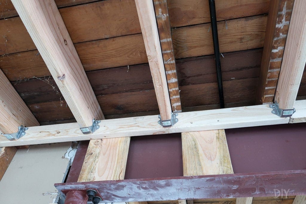 Adding 2x8 joists sistered to 2x4