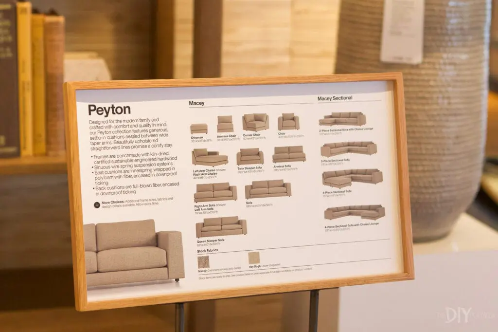 Peyton sofa from crate and barrel