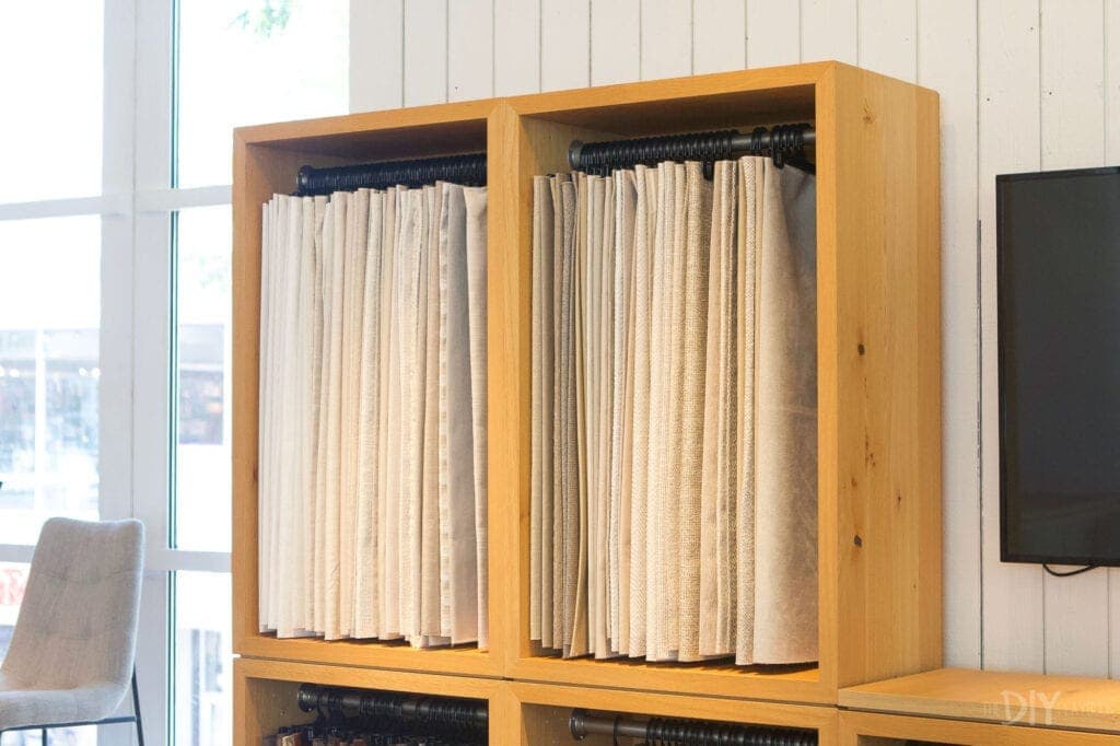 Choosing a neutral fabric from Crate & Barrel