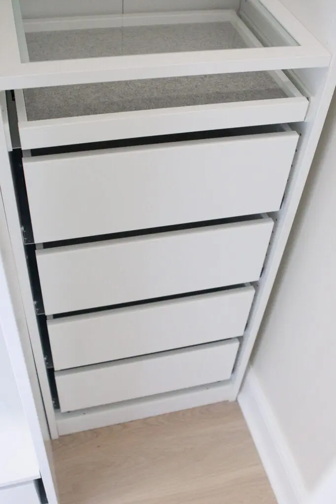 Drawers from the ikea pax system