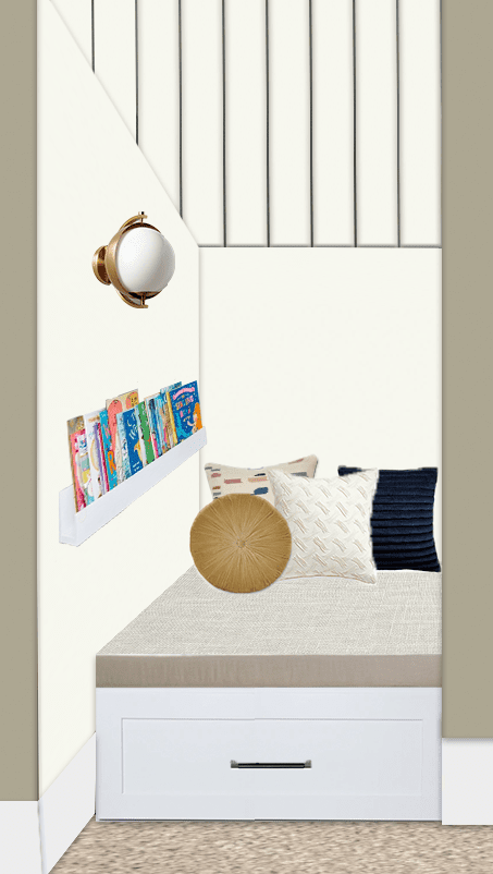 How to create a reading nook under your stairs