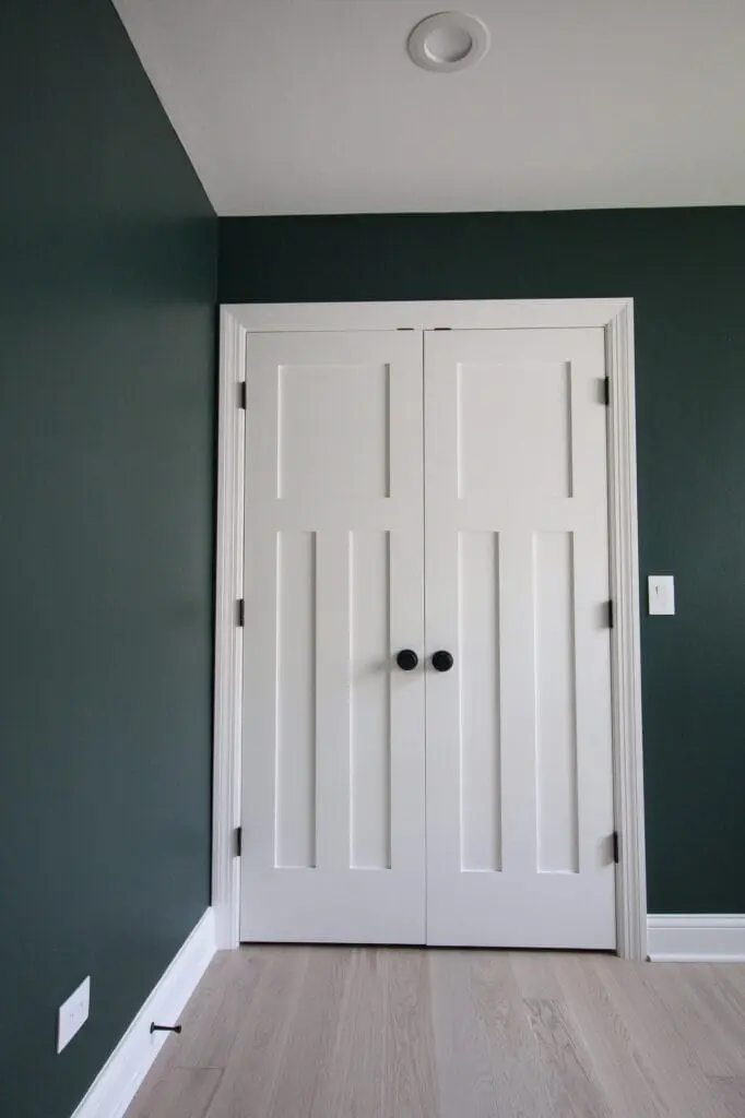Matte Black Door Knobs with White Doors | The DIY Playbook