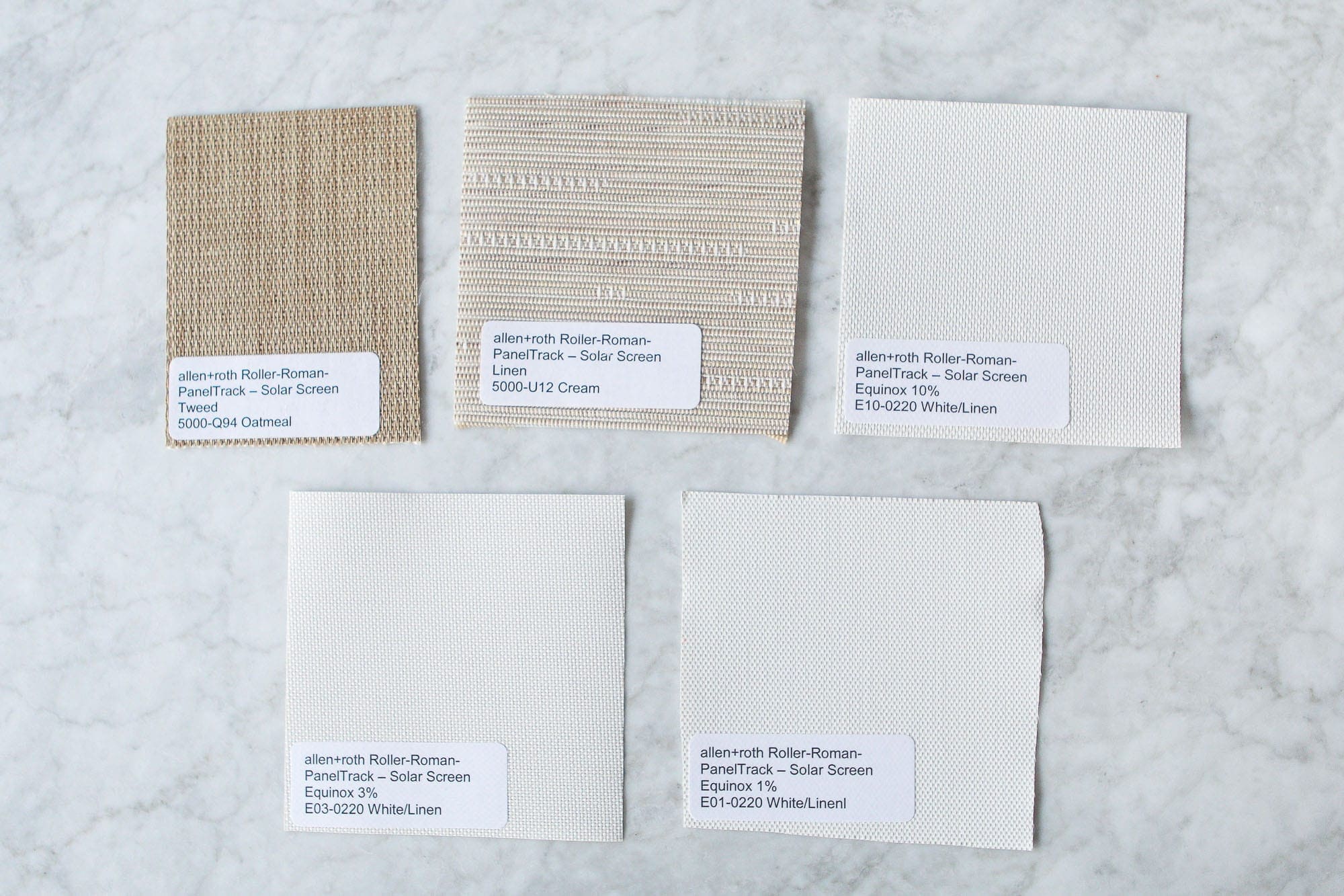 Choosing window treatments with swatches
