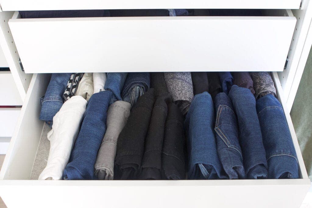 How to fold jeans like Marie Kondo