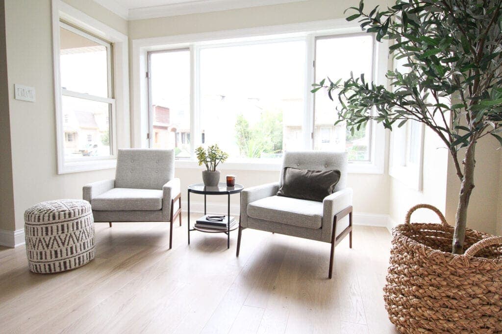 Adding living room seating with the Nord chairs from Article