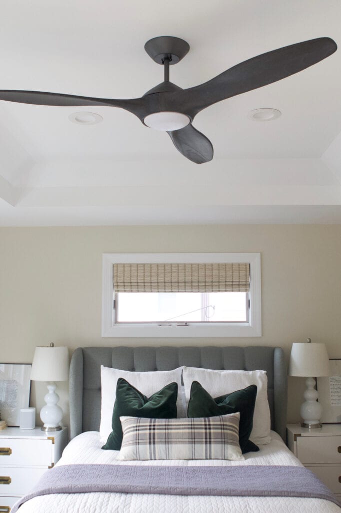 Black bedroom ceiling fans