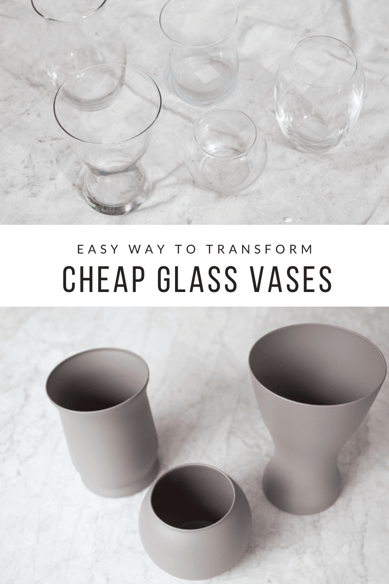 How to update cheap glass vases