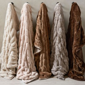 Faux fur throw from Pottery Barn