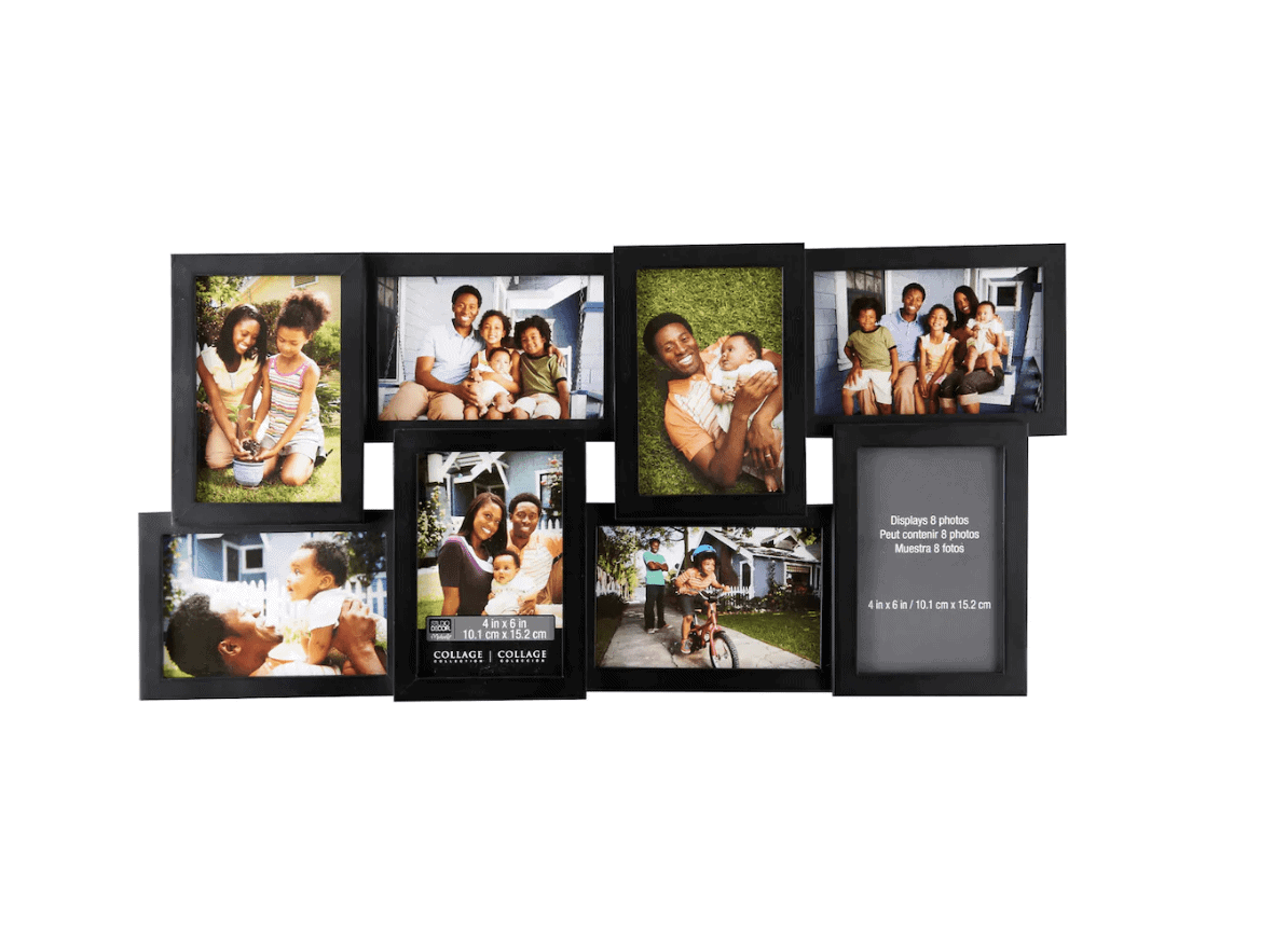 Don't use a picture collage frame when framing art or photos. 