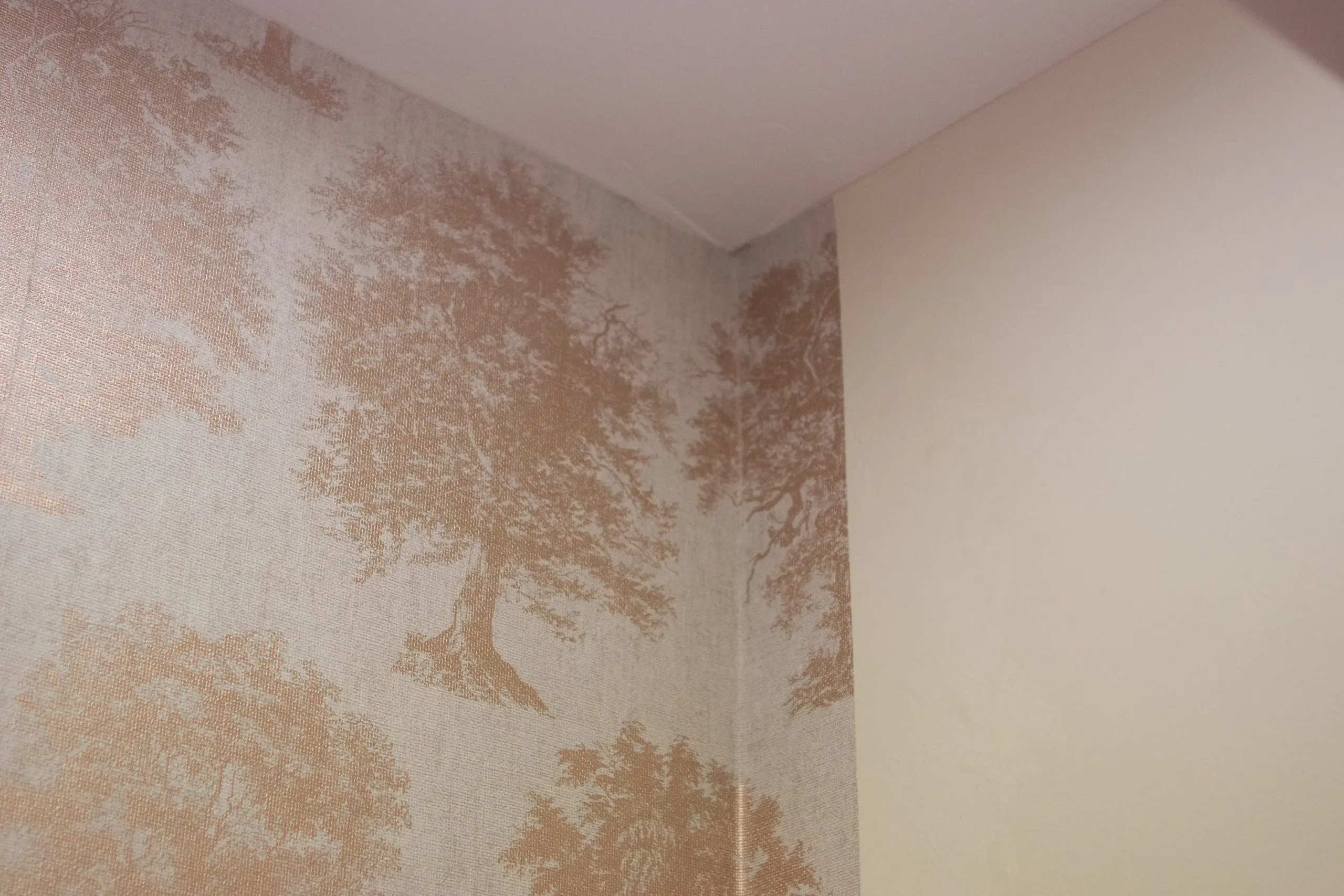 How to wallpaper a corner