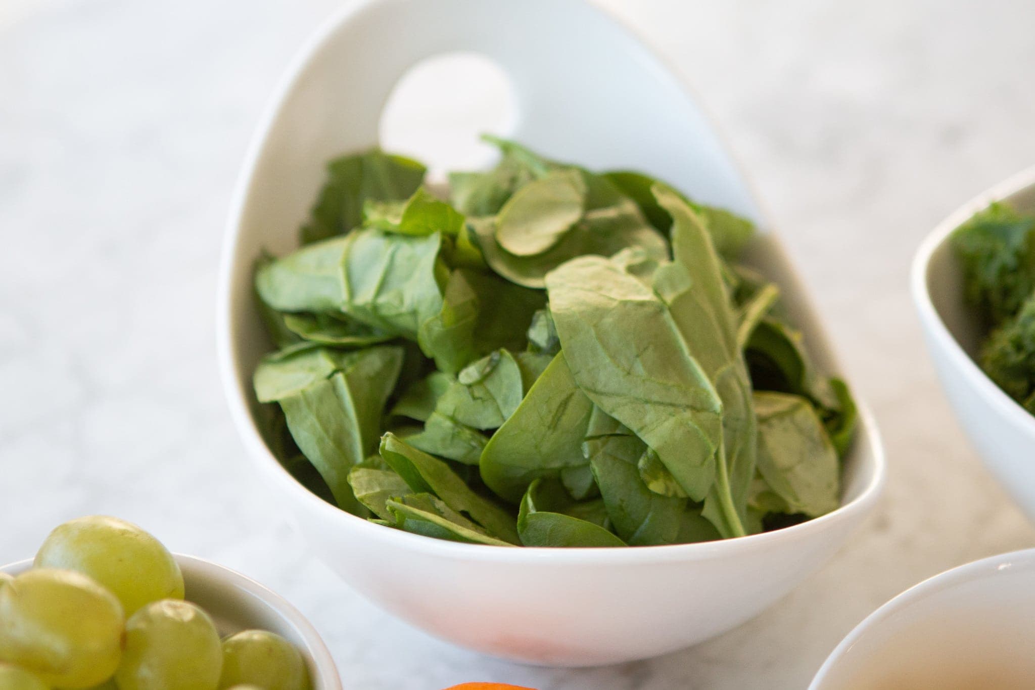 Spinach in our green juice recipe