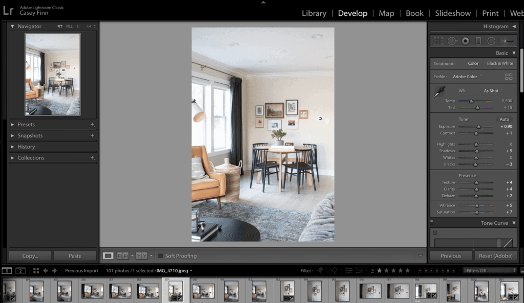 how to edit with adobe lightroom
