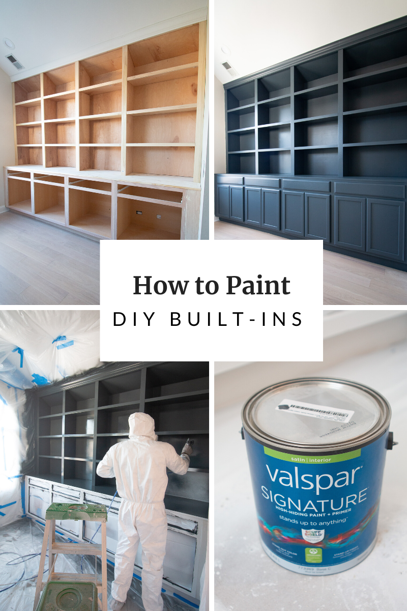 Tips for painting DIY built-ins