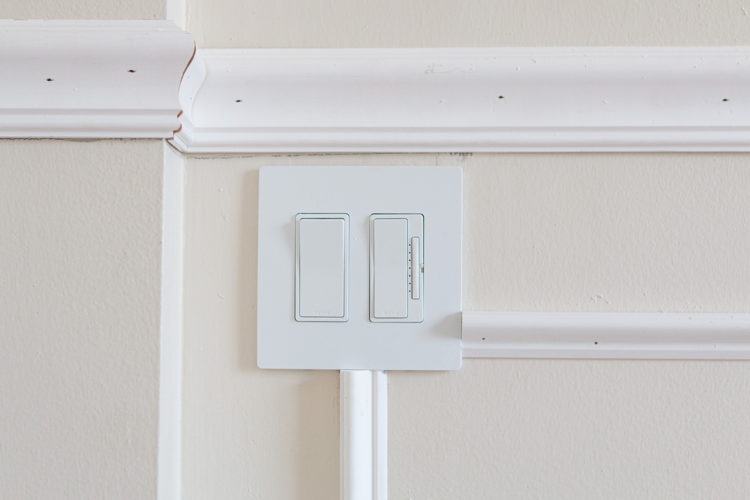 Adding molding around outlets
