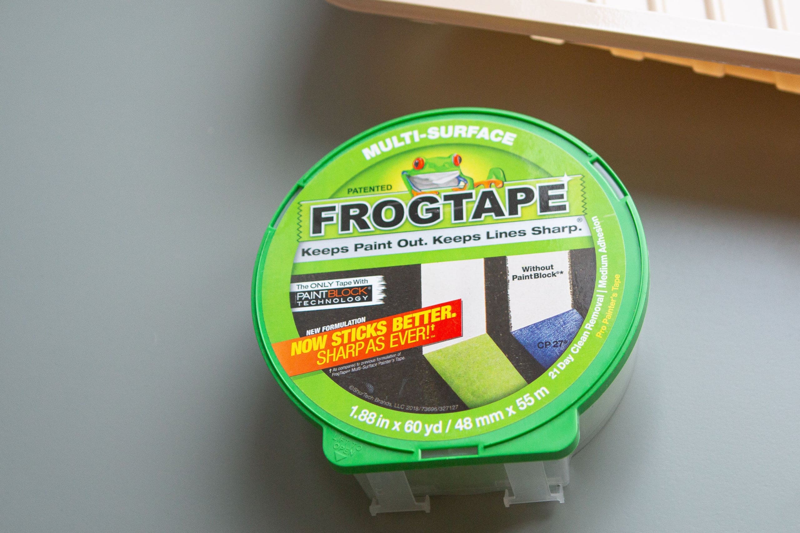 Use frogtape when prepping a room for paint