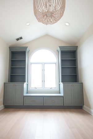 Our Sage Green Nursery Built-Ins