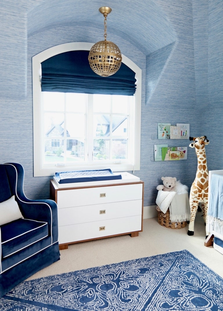 Arched window in a nursery
