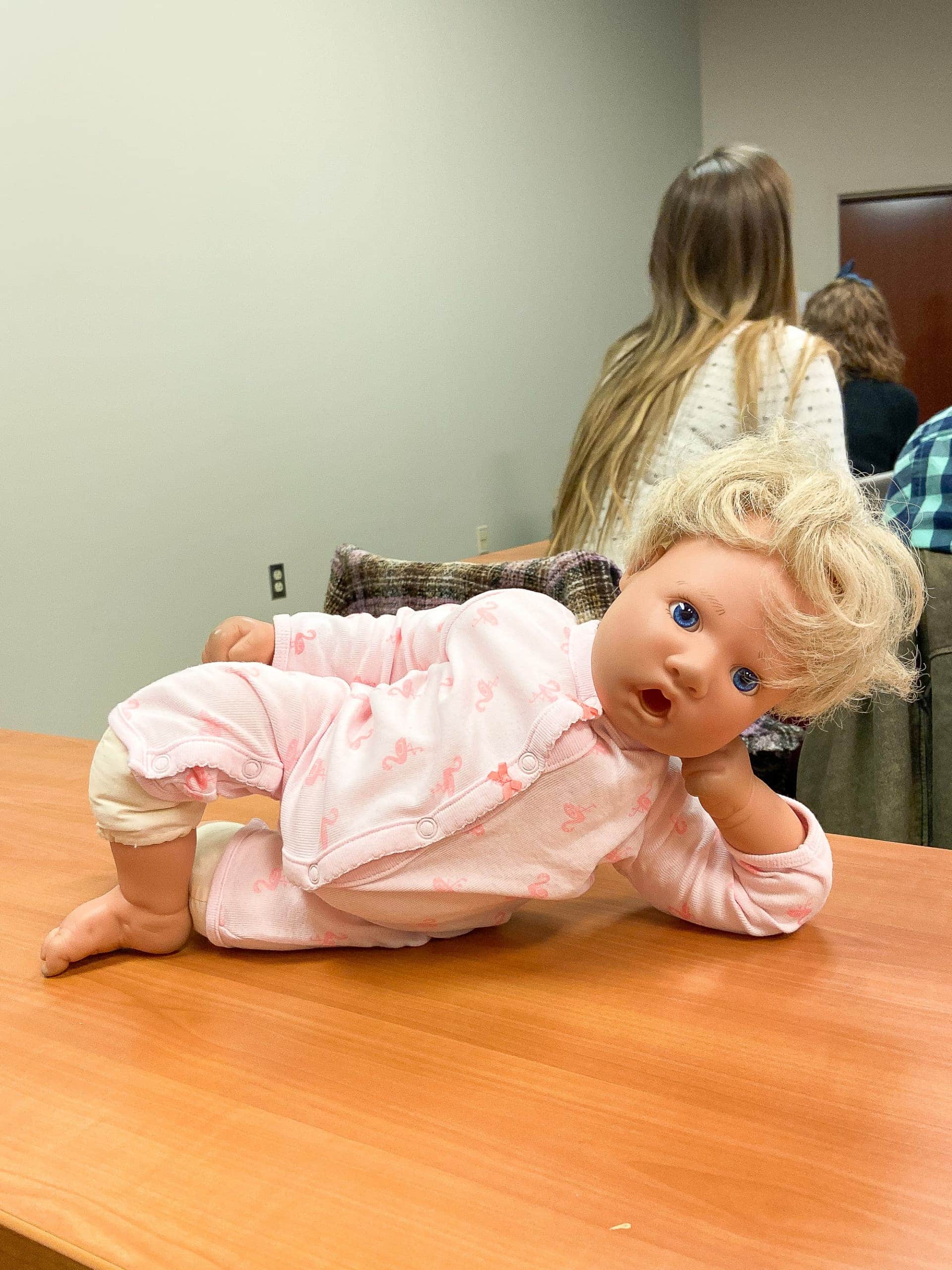 baby doll in newborn class