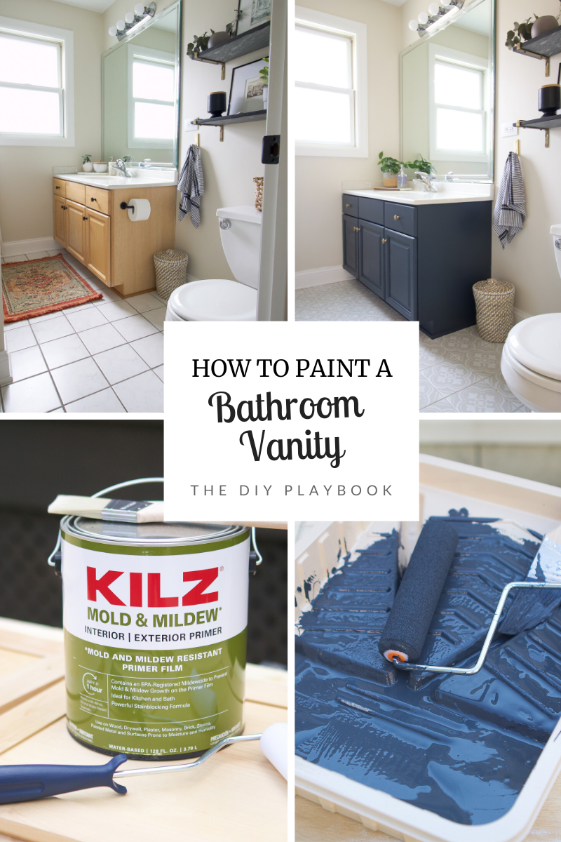 How to paint a bathroom vanity