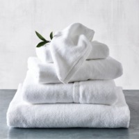 white bath towels