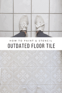 How to Stencil and Paint Tile Floors | The DIY Playbook