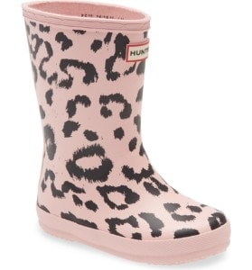 leopard rain boots