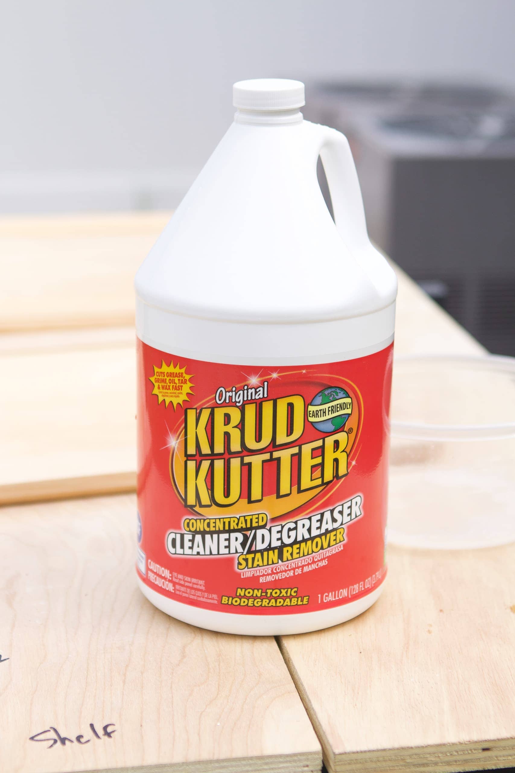 Krud kutter to clean the cabinets